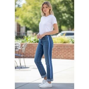 Vintage Rockies Western High Waisted Racing Striped Rodeo Jeans Womens 28/7